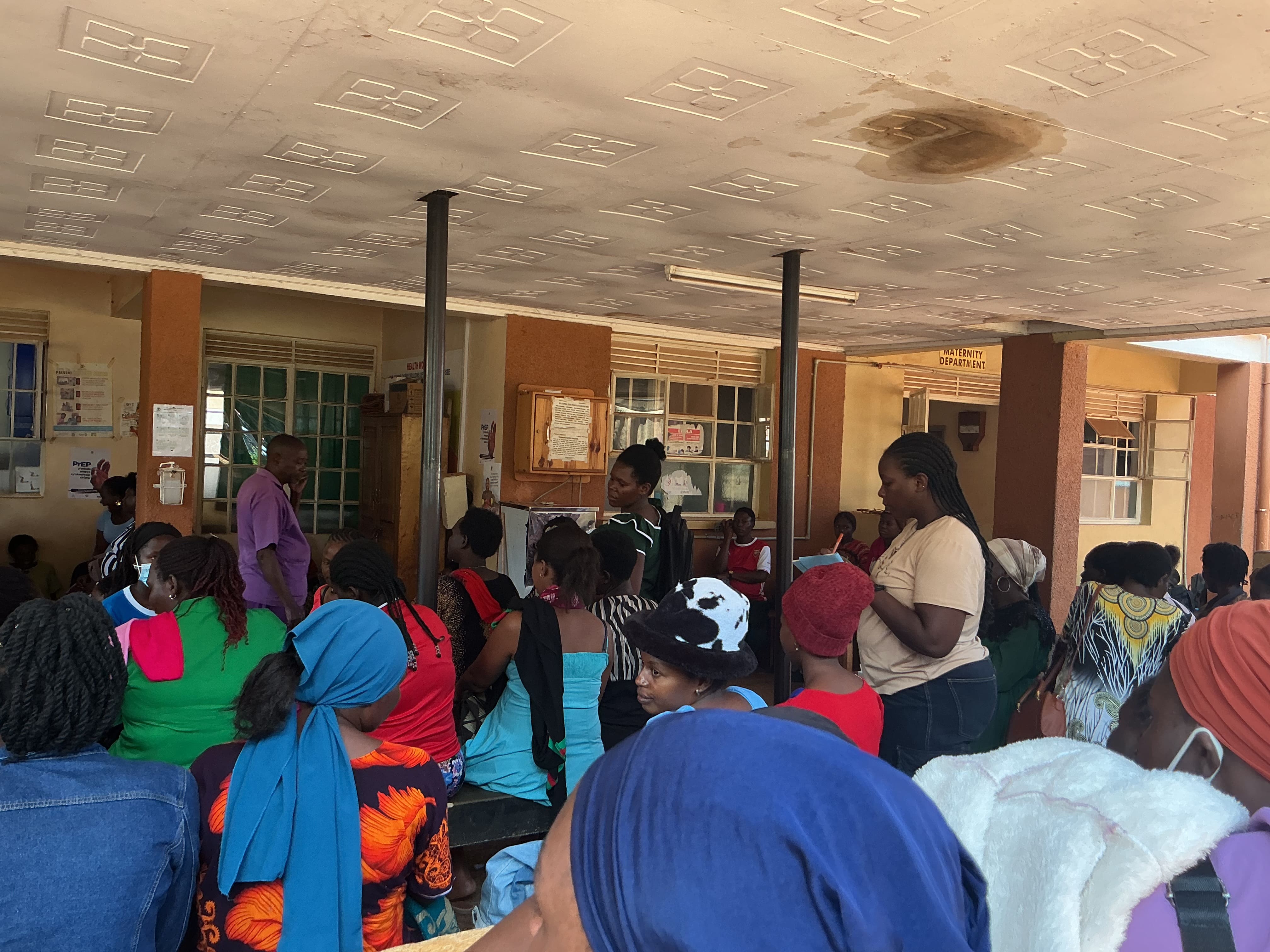 Conducting Advovcacy follow up Mukono General Hopital(Antenatal)